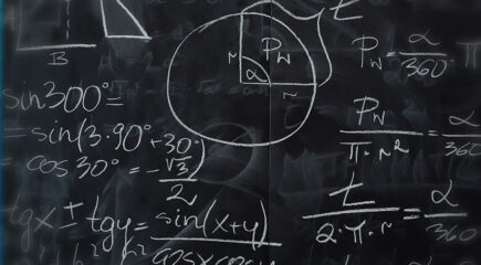 mathematics on chalkboard